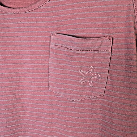 Fresh Produce Pink Stripe Tank Top Womens Large Sleeveless Coastal Beach USA - Picture 4 of 10